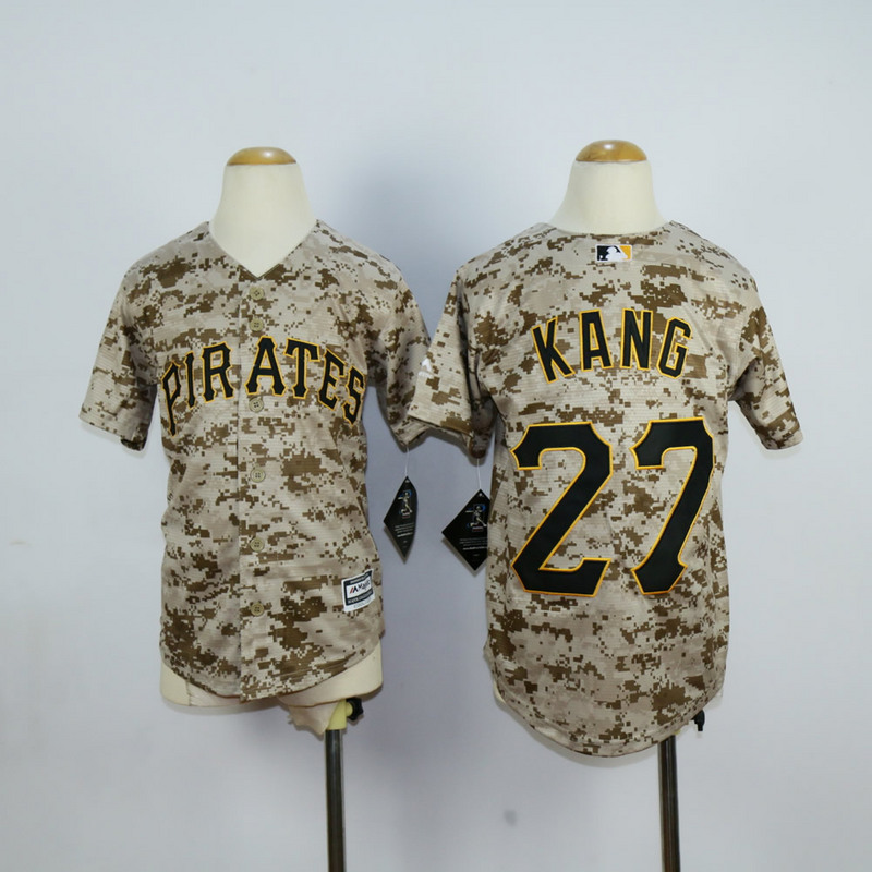 Youth Pittsburgh Pirates #27 Kang Camo MLB Jerseys->youth mlb jersey->Youth Jersey